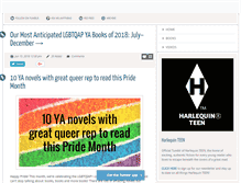 Tablet Screenshot of harlequinteen.com
